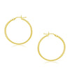 10k Yellow Gold Polished Hoop Earrings (30 mm)